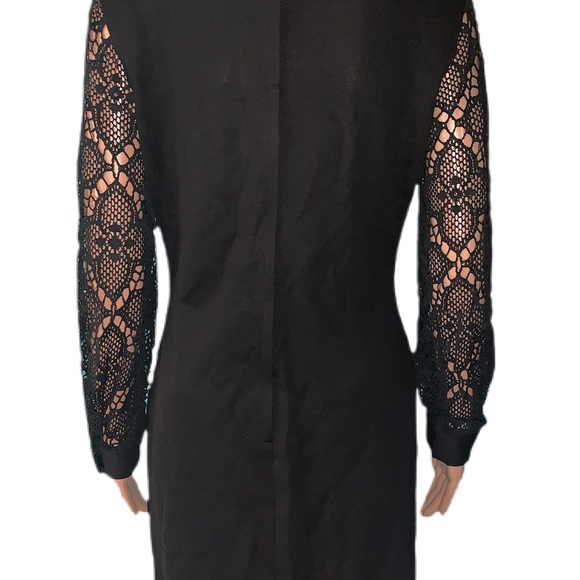 Vintage Witchy 1960s Crochet Sequins Dress Retro Midcentury Halloween Vampy - Picture 7 of 8